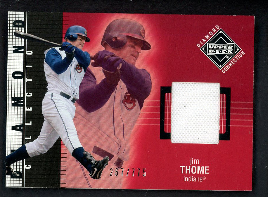 2002 UD Diamond Collection #543 Jim Thome Indians Jersey Relic 559375