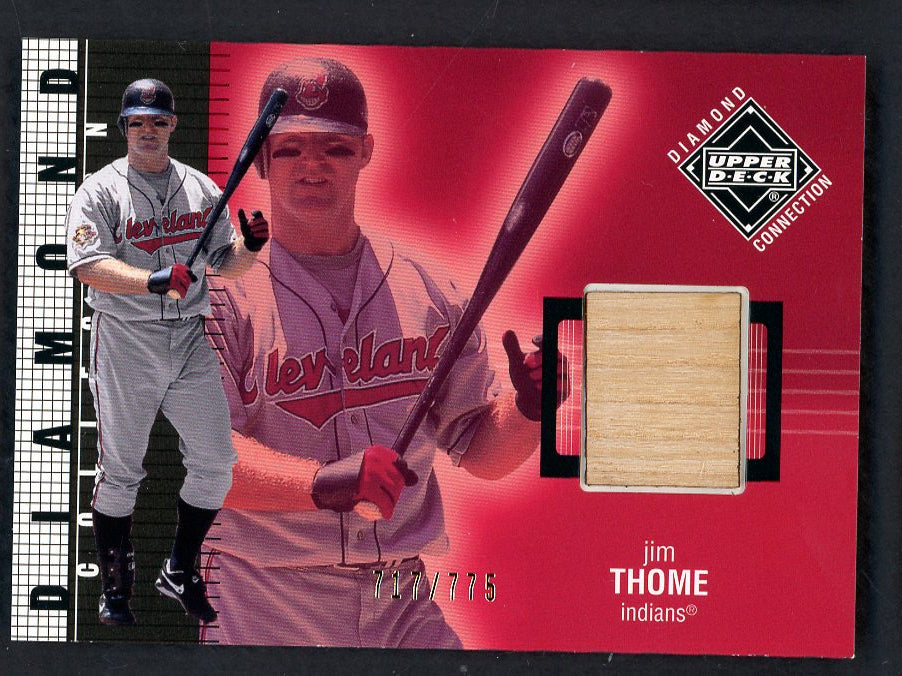 2002 UD Diamond Collection #543 Jim Thome Indians Bat Relic 559376