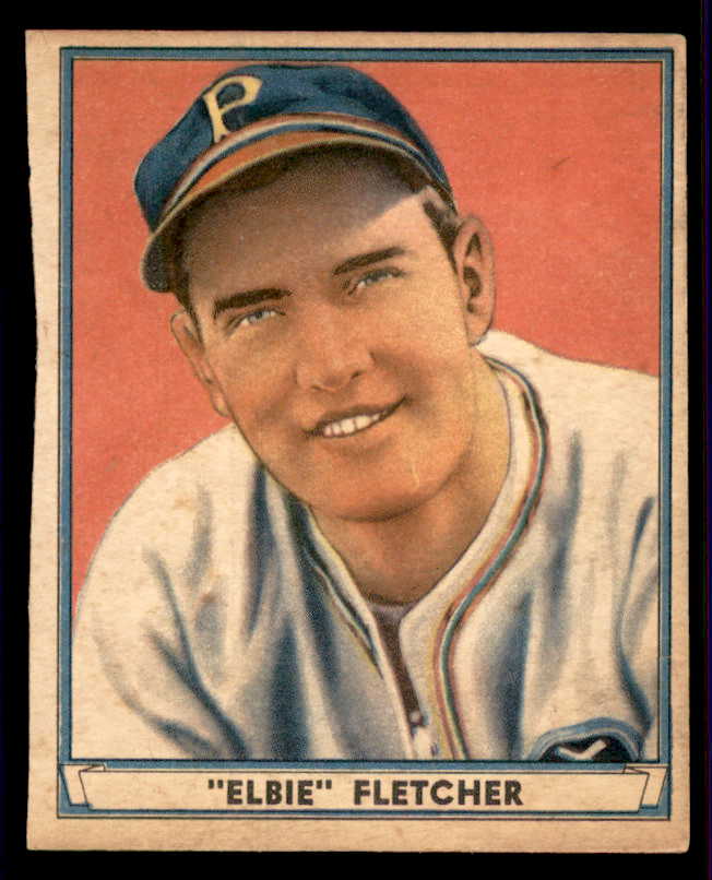 1941 Play Ball #062 Elbie Fletcher Pirates Good trimmed 559521