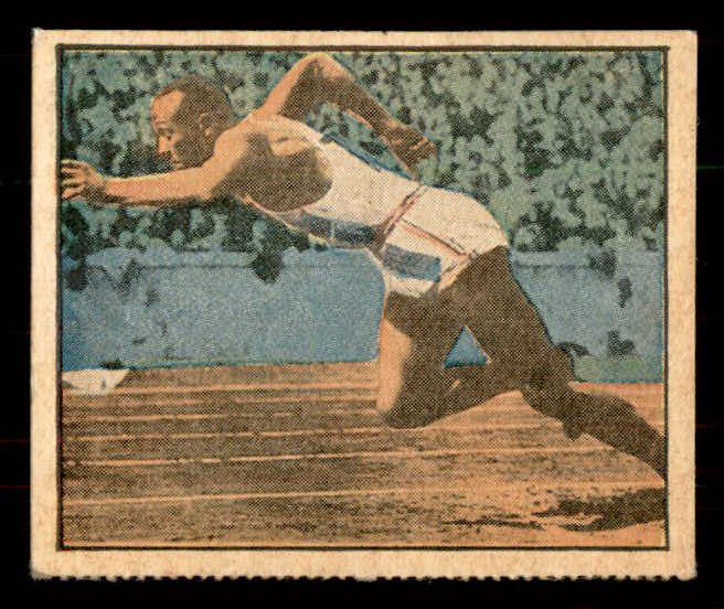 1951 Berk Ross #003-18 Jesse Owens Track EX 559653
