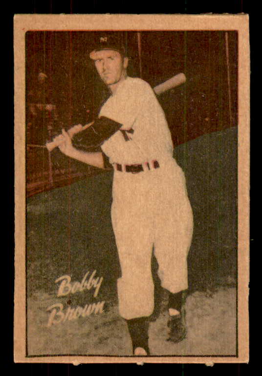 1952 Berk Ross Bobby Brown Yankees EX-MT 559674