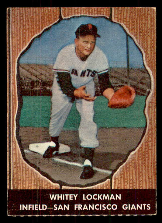 1958 Hires #062 Whitey Lockman Giants EX No Tab 559695