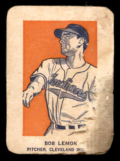 1952 Wheaties Bob Lemon Indians FR-GD Action 559722