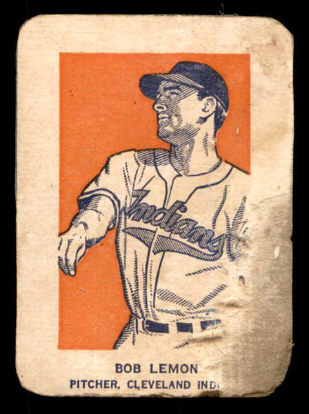1952 Wheaties Bob Lemon Indians FR-GD Action 559722