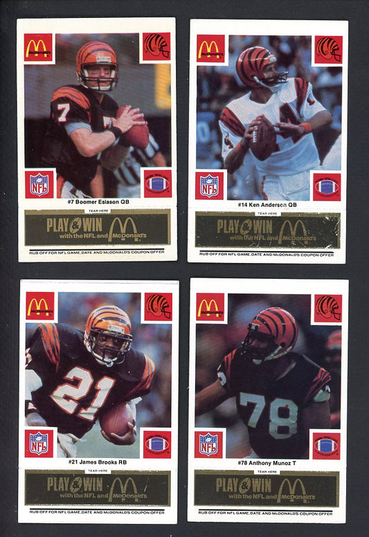 1986 McDonalds Cincinnati Bengals Complete Set Black 559757