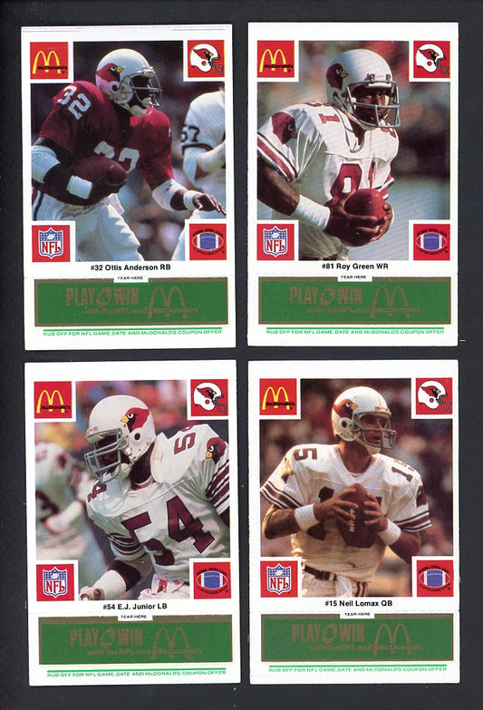 1986 McDonalds St. Louis Cardinals Complete Set Green 559764