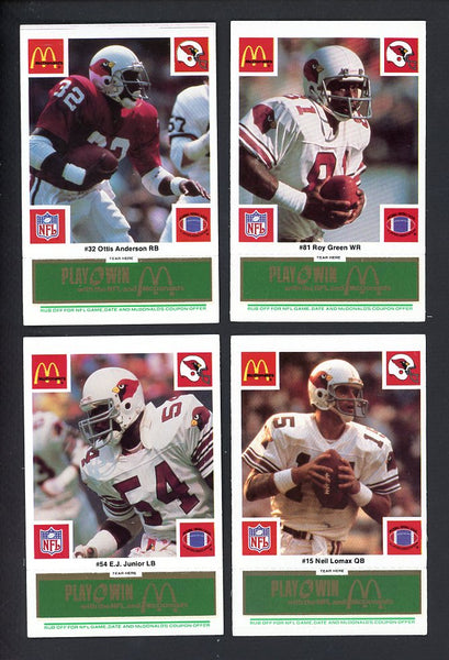 1986 McDonalds St. Louis Cardinals Complete Set Green 559764