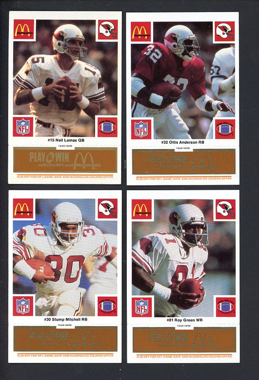 1986 McDonalds St. Louis Cardinals Complete Set Gold 559768