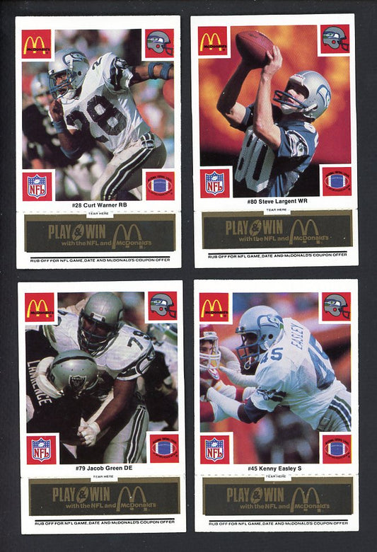 1986 McDonalds Seattle Seahawks Complete Set Black 559805