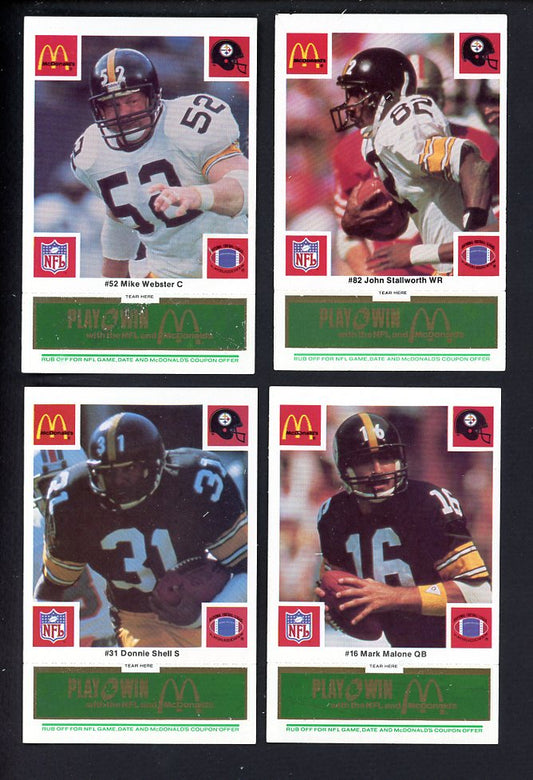 1986 McDonalds Pittsburgh Steelers Complete Set Green 559808