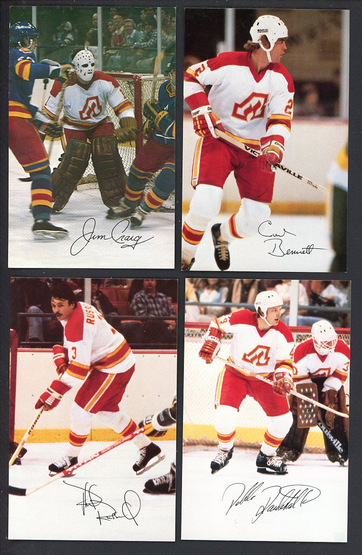 1979 Winn Dixie Atlanta Flames Postcards Complete Set 559877