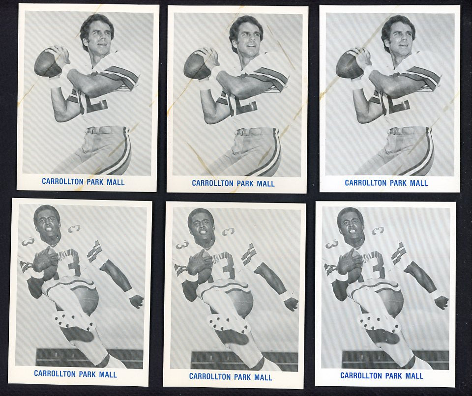 1982 Carrollton Park Mall Part Set Lot 115 Asst Dallas Cowboys 559883
