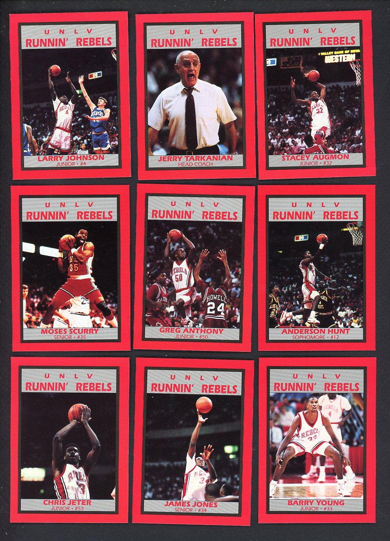 1989 Police UNLV Running Rebels Complete Set 559891