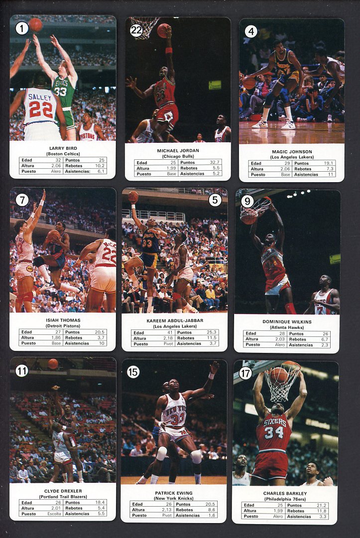 1988 Fournier NBA Stars Complete Set 559893