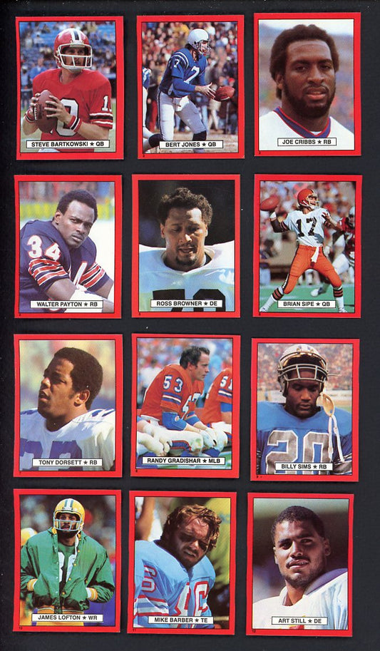 1981 Topps Football Red Border Stickers Complete Set 559903