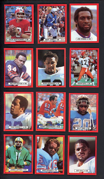 1981 Topps Football Red Border Stickers Complete Set 559903