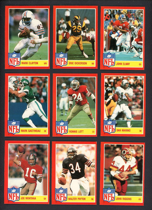 1985 Topps Football Glossy Inserts Complete Set 559907