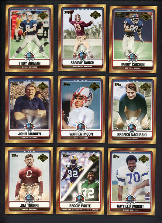 2006 Topps Football Hall Of Fame Tribute Complete Set 559914