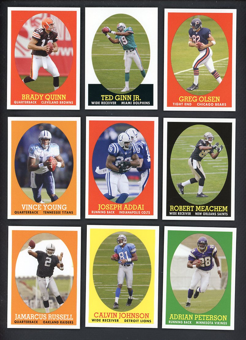 2007 Topps Football Turn Back The Clock Complete Set 559915