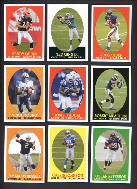 2007 Topps Football Turn Back The Clock Complete Set 559915