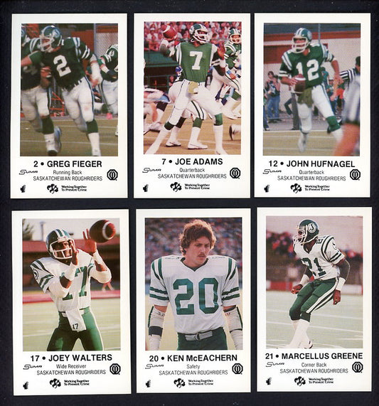 1982 Police Saskatchewan Roughriders Complete Set 559919