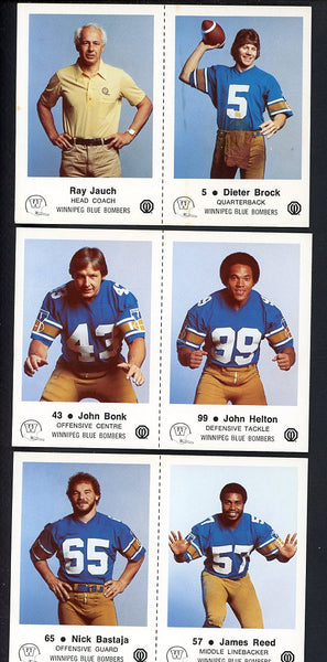 1982 Police Winnipeg Blue Bombers Complete Set 559921