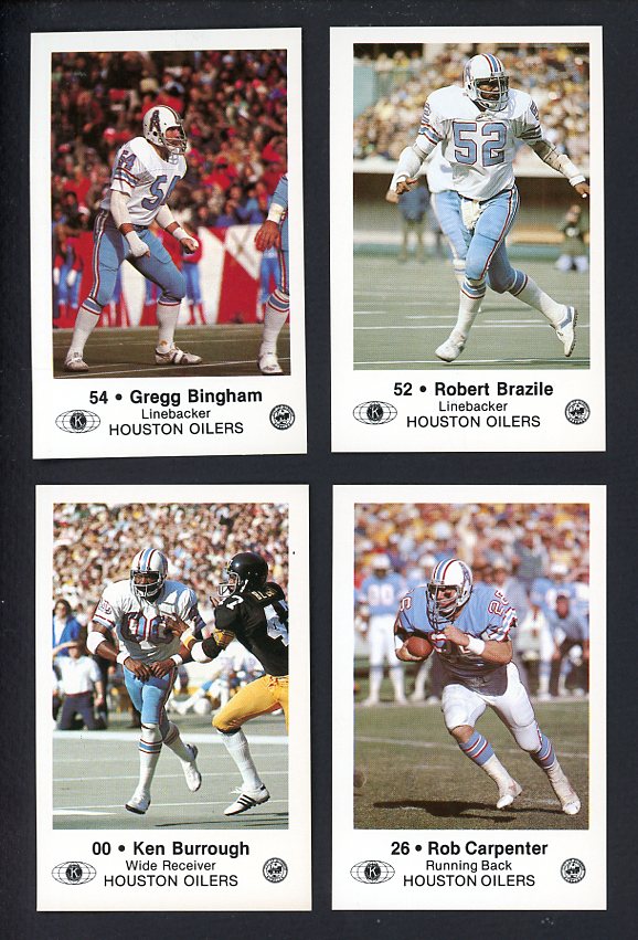 1980 Police Houston Oilers Complete Set 559931