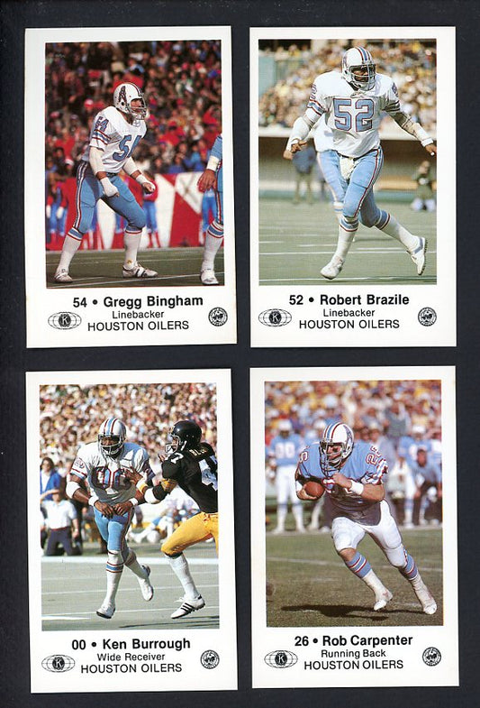 1980 Police Houston Oilers Complete Set 559932