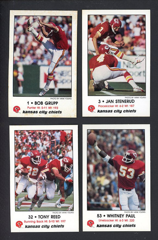 1980 Police Kansas City Chiefs Complete Set toning 559934