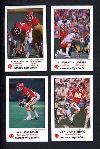 1981 Police Kansas City Chiefs Complete Set 559942