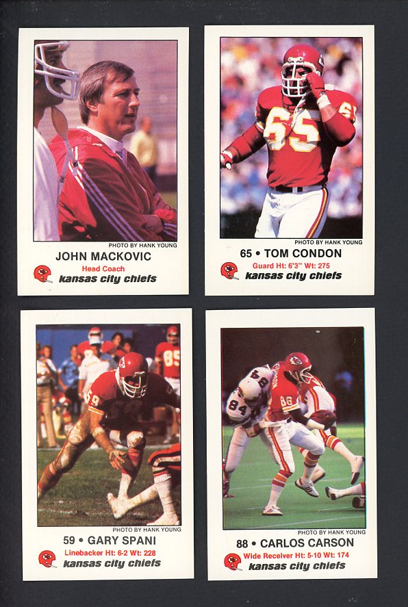 1983 Police Kansas City Chiefs Complete Set 559952