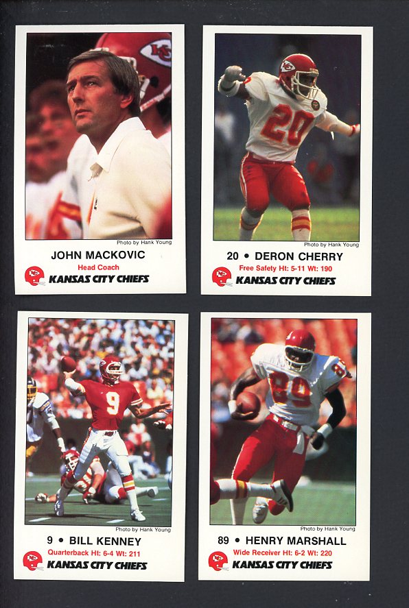 1984 Police Kansas City Chiefs Complete Set 559957