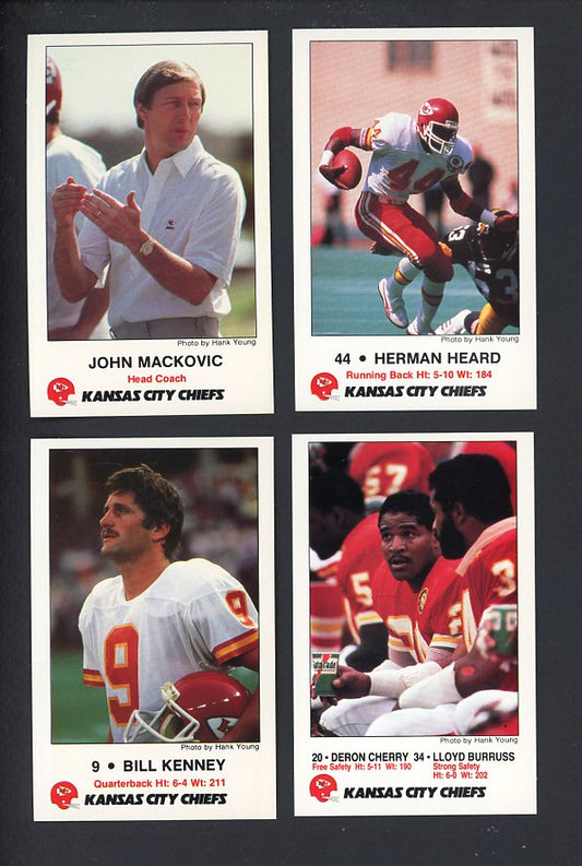 1985 Police Kansas City Chiefs Complete Set 559961