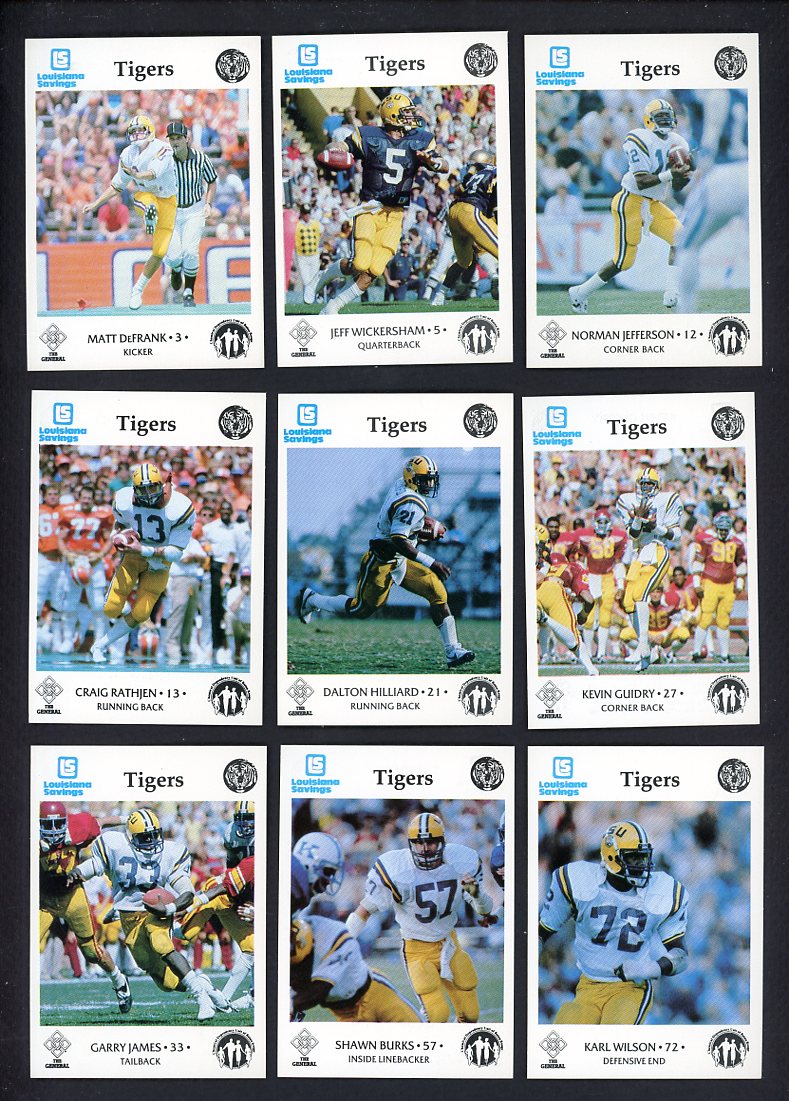 1985 Police LSU Tigers Complete Set 559969