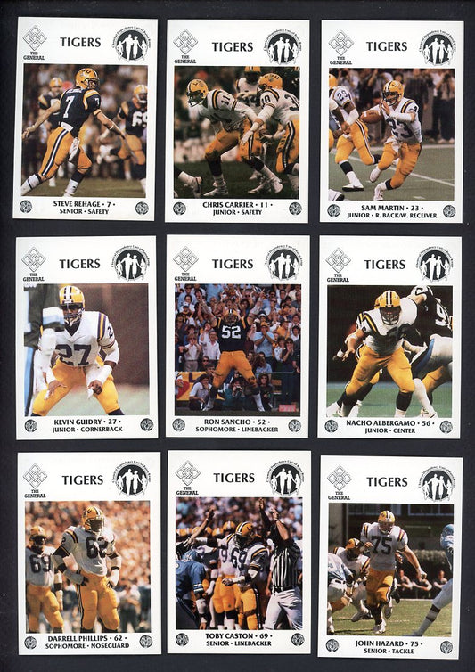 1986 Police LSU Tigers Complete Set 559977