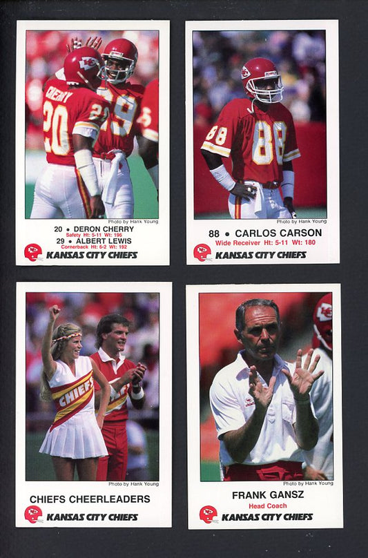 1987 Police Kansas City Chiefs Complete Set 559979
