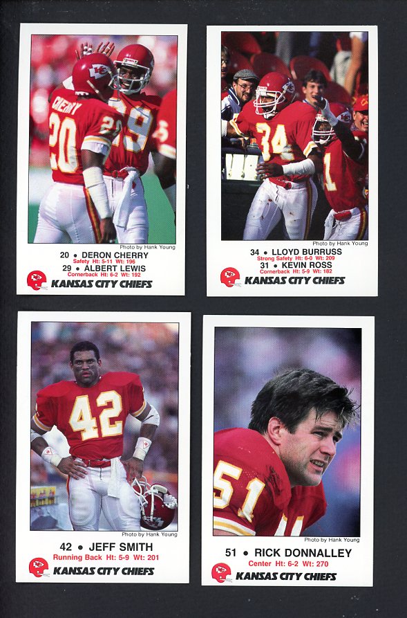 1987 Police Kansas City Chiefs Complete Set 559980