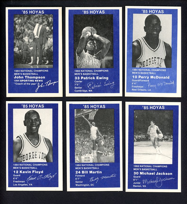 1984 Police Georgetown Hoyas Complete Set 559988