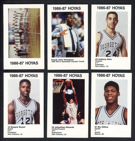 1986 Police Georgetown Hoyas Complete Set 559990
