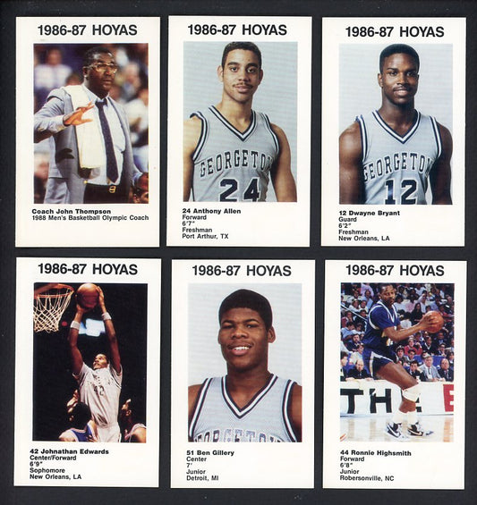 1986 Police Georgetown Hoyas Complete Set 559991