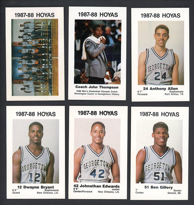 1987 Police Georgetown Hoyas Complete Set 559992