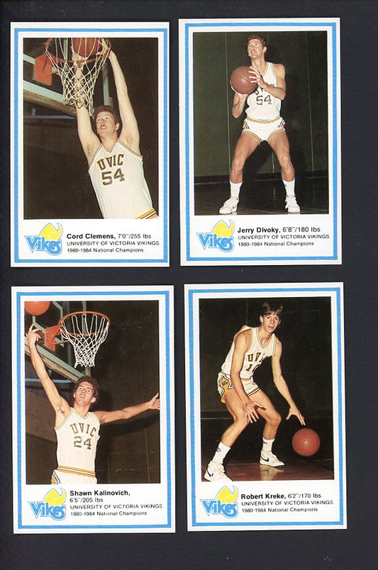 1984 Police University Of Victoria Vikings Complete Set 559997