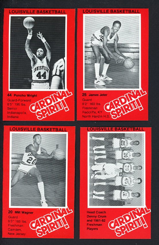 1981 Pepsi University Of Louisville Cardinals Complete Set 560003