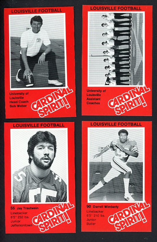 1981 Pepsi University Of Louisville Cardinals Complete Set 560004