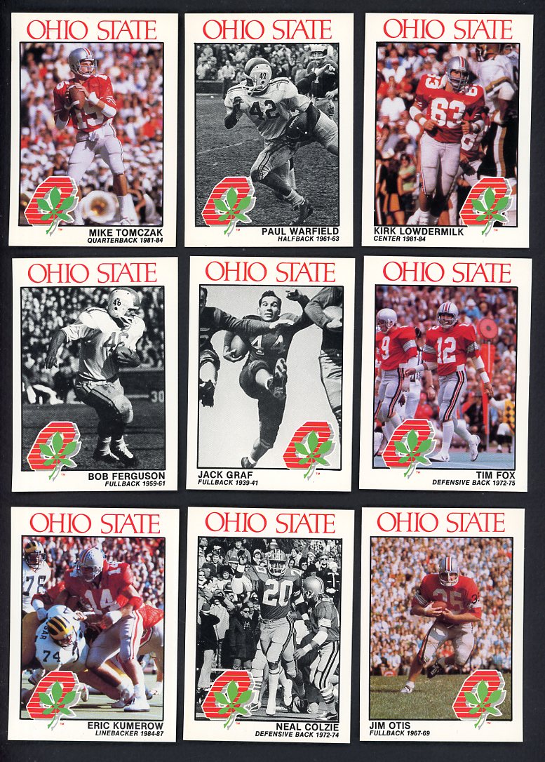 1988 Police Ohio State University Greats Complete Set 560005