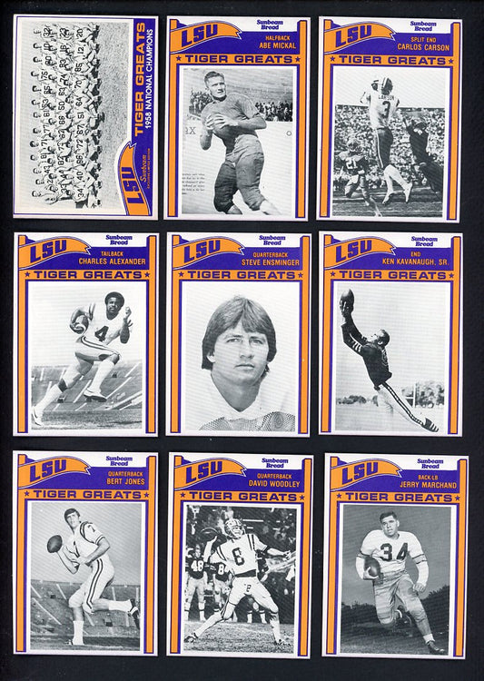 1983 Sunbeam LSU Tigers Complete Set 560008