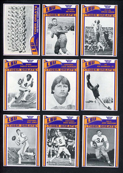 1983 Sunbeam LSU Tigers Complete Set 560008