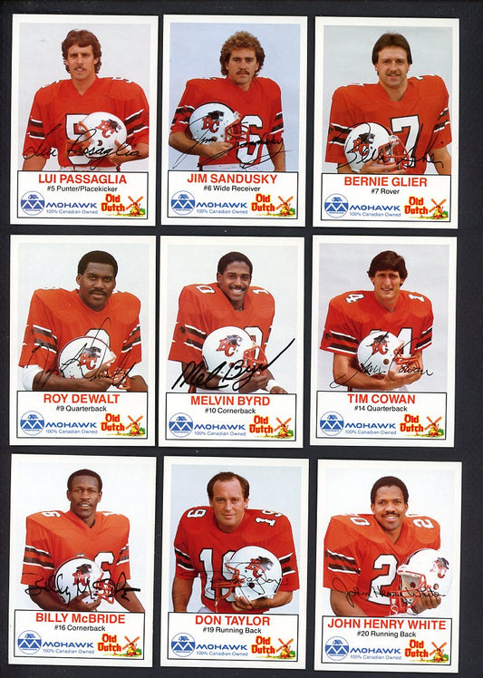 1984 Mohawk B.C. Lions Complete Set 560014