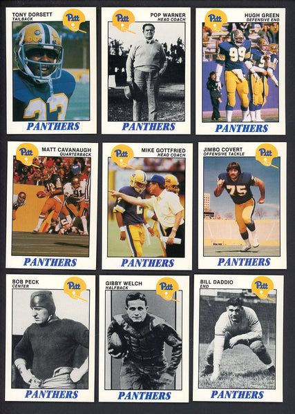 1989 Team Issue Pittsburgh Panthers Greats Complete Set 560016