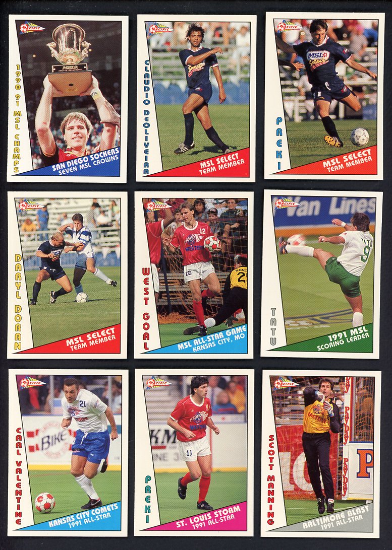 1991 Pacific MSL Soccer All Stars Inserts Complete Set 560025